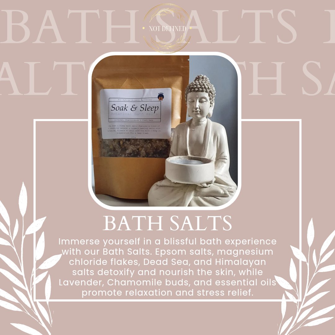 NotDefined2020's tweet photo. ✨P R O D U C T   S P O T L I G H T: Bath Salts ✨

Elevate your bath experience with our Luxurious Bath Salts. 

  #SelfCare #ProductSpotlight #PersonalFavourite https://t.co/IXreLPyasj