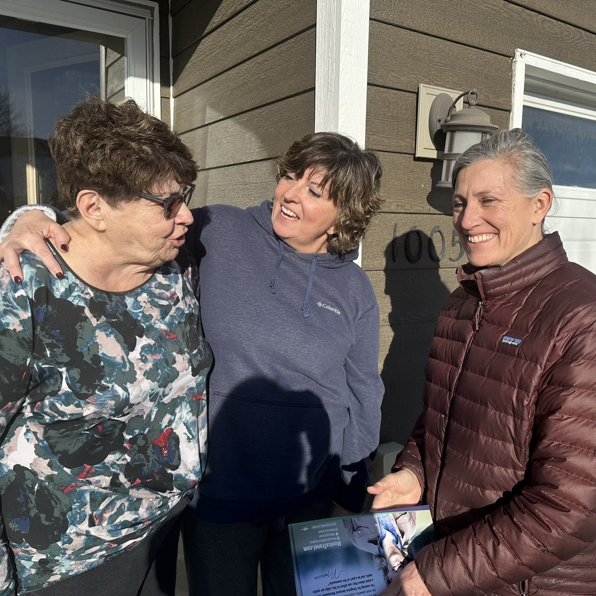MonicaTranel's tweet photo. This campaign is about community and showing up. 

Whether in my minivan or out knocking doors, I’ll always work hard and listen. You can count on it, Montana. https://t.co/VsDyateZRZ
