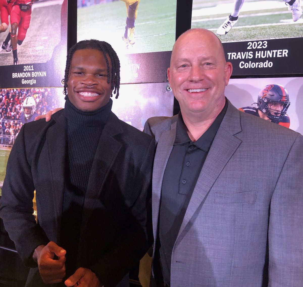 Congratulations to <a href="/TravisHunterJr/">Travis Hunter</a> on winning the 2023 <a href="/hornungaward/">Paul Hornung Award</a>! Tremendous honor and best of luck!