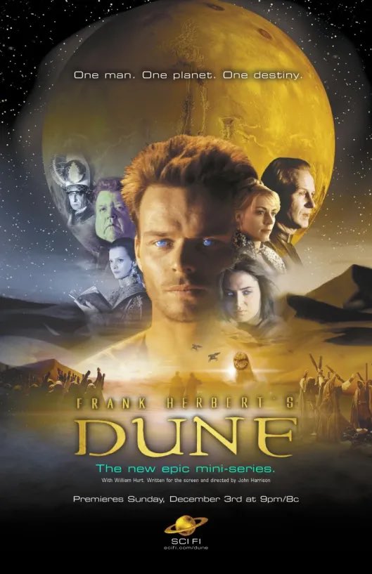 ThothAmon_'s tweet photo. After now having seen the 1984, 2000, and 2020 versions of Dune, I’m still of the opinion that the Sci-fi channel 2000 miniseries is the best version. https://t.co/1po39CJbEw