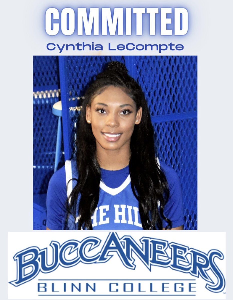 Cynthia Lecompte (@cynthialecompt3) on Twitter photo I'm excited to announce that I've committed to Blinn College! I thank God and everyone who has supported me along the way. I can't wait to embark on this new chapter and make unforgettable memories. Go Buccaneers!💙 <a href="/BlinnWbb/">Blinn Women’s Basketball</a> <a href="/hooperut/">Bryan Harris</a> @UOrangemen <a href="/bhladybball/">BH Lady Eagles Basketball</a> <a href="/MediaUptempo/">UptempoMedia</a> I'm excited to announce that I've committed to Blinn College! I thank God and everyone who has supported me along the way. I can't wait to embark on this new chapter and make unforgettable memories. Go Buccaneers!💙 <a href="/BlinnWbb/">Blinn Women’s Basketball</a> <a href="/hooperut/">Bryan Harris</a> @UOrangemen <a href="/bhladybball/">BH Lady Eagles Basketball</a> <a href="/MediaUptempo/">UptempoMedia</a>