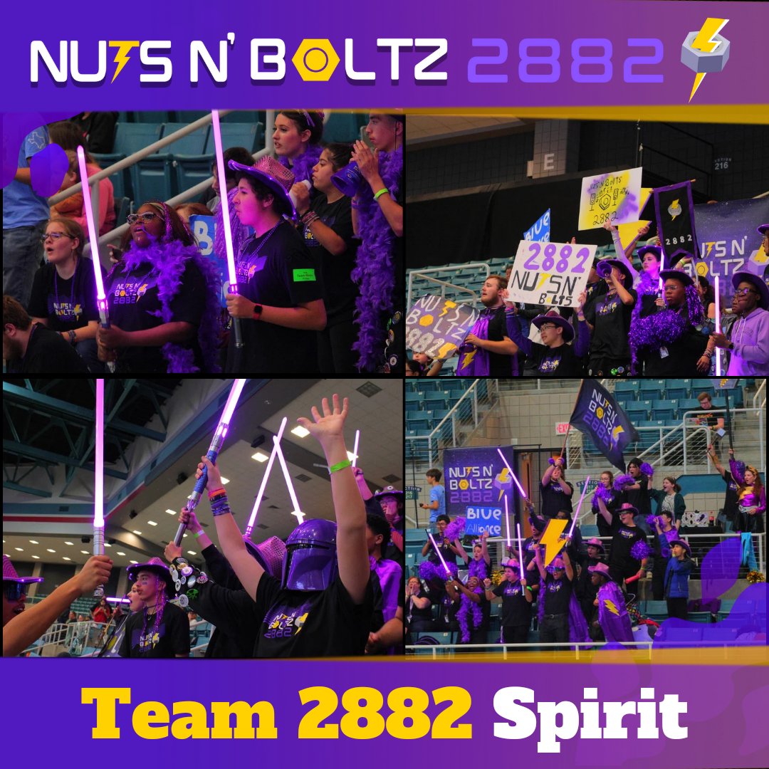 This weekend at the @FIRSTinTexas Katy District Event, Nuts N' Boltz won the prestigious Spirit Award! As the season Crescendos on, so does our team spirit, and we're bringing our thunderous cheers next to the Houston District Event!