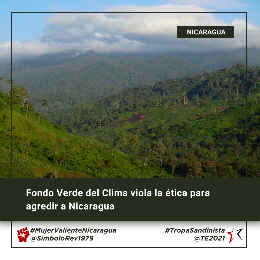 CarlosNavasInfo's tweet image. Nicaragua denuncia al Secretario del Fondo Verde del Clima @theGCF por cancelar el financiamiento al Proyecto #BIOCLIMA para protección de las reservas de biósfera Indio Maíz y Bosawás. 

El Gobierno de Nicaragua acusa al Fondo de violar acuerdos internacionales y de usar…