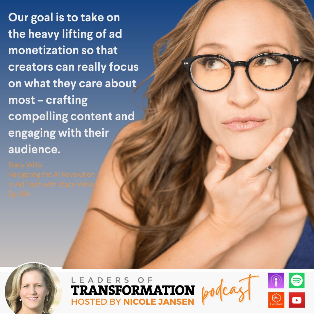 Tune in as <a href="/Playwire/">Playwire</a> COO Stacy Willis shares the significance of human input in the era of #AI and shares her #dailyrituals for success: bit.ly/4c6MAeU

#AdMonetization #AI #ContentPublishing #Adaptability #Resilience #Mompreneurs #Transformation #Leadership #Podcasts