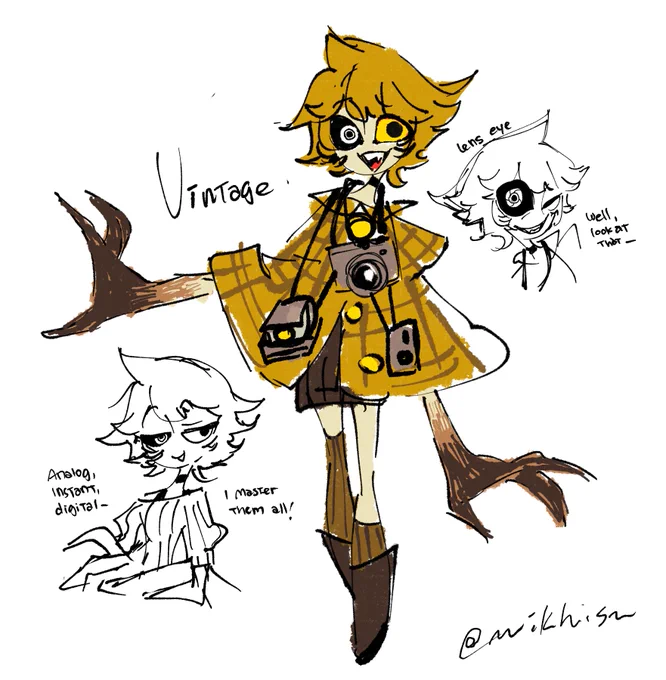 Hazbin OC just because. feat. Vintage, the photography demon. #HazbinHotel #HazbinHotelOC 