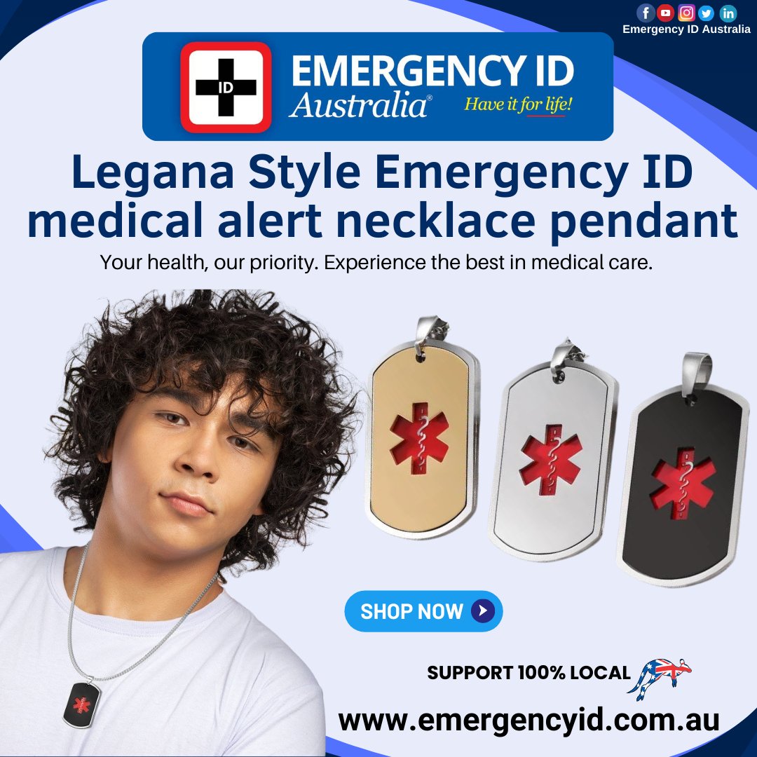 EmergencyIDAust's tweet image. The Legana Style Emergency ID medical alert necklace pendant. Crafted with precision, this piece seamlessly combines fashion and functionality, featuring a distinguished design and space for vital health information.

emergencyid.com.au/shop/necklaces…

#EmergencyID #MedicalAlert