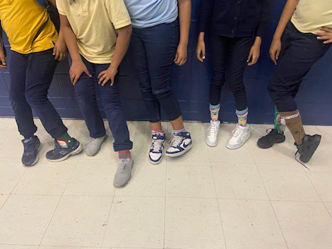 Wacky socks Wednesday. MARCH IS READING MONTH📚