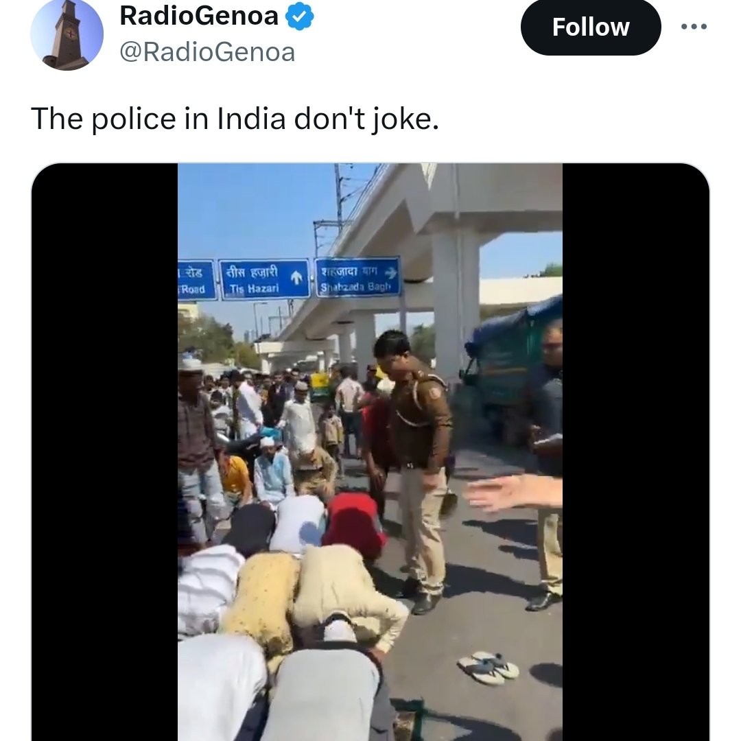 Incognito_qfs's tweet photo. Sub inspector Manoj Tomar is getting praised &amp; support from all over the world including original muslims.

But, Delhi Police has suspended him for doing his duty because of "pressure".

#IStandWithManojTomar https://t.co/KjjYCwnorL