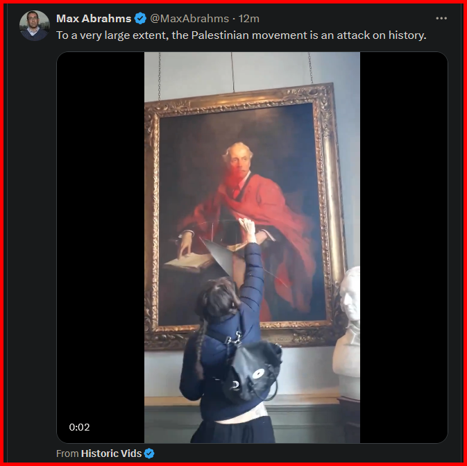 AndyRogers07's tweet photo. This Zionist Jew (#MaxAbrahms) is attacking the reputation of Palestinians who are subjected to genocide by a savage religiously radical cabal.
He would be correct if he meant "the Zionist movement is an attack on history". 😂 👇 https://t.co/7QuqgARhsy