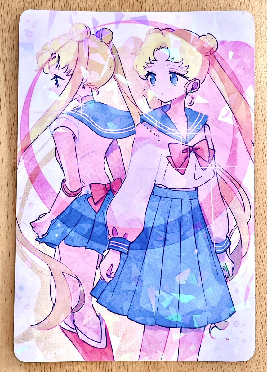 sailor moon ,tsukino usagi skirt long hair blonde hair blue skirt twintails sailor collar school uniform  illustration images