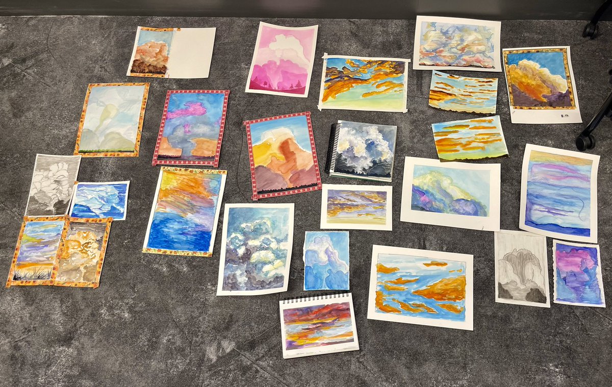 marioshima's tweet photo. Friday Night Sketch Club at the NYC Public Library/NYC Urban Sketchers taught by Amanda Kavanagh. 図書館で雲を描くクラス。野外写生の参考になりました。 #つらら庵実物スケッチ #amandakavanagh #nycurbansketchers #marioshima #watercolorpaintings #nycpubliclibrary @nycurbansketchers https://t.co/x7QNSuSK8k