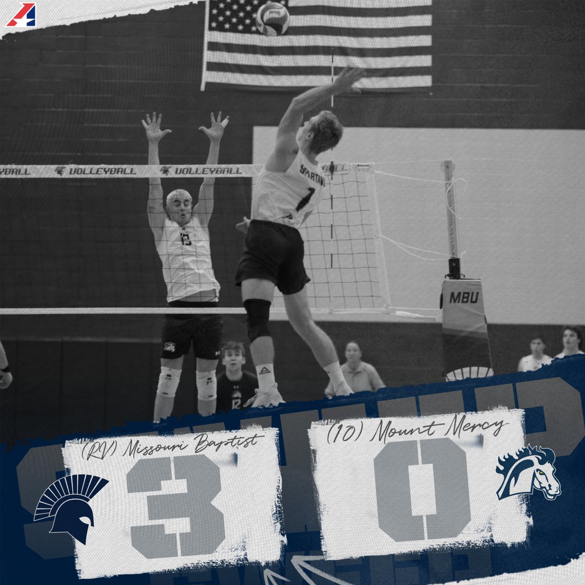 Well, how about that for a win!? Picked up a much-needed sweep of No. 10 Mount Mercy tonight: 25-21, 25-20, 27-25. It was a big night for the pins, who combined for 34 of the 39 kills. #SpartanUp