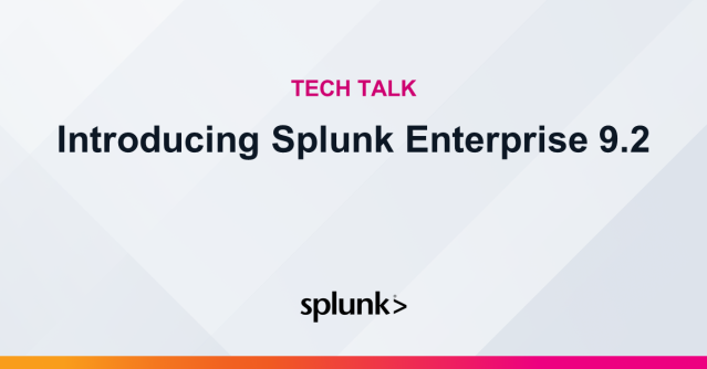 creager5's tweet photo. Join this Tech Talk to learn about the latest features and enhancements shipped in the new Splunk Enterprise 9.2 release. You will hear from the Splunk product team on platform initiatives that are helping to improve your experience. https://t.co/v6TzuCPmaT https://t.co/xaoY11RDjl