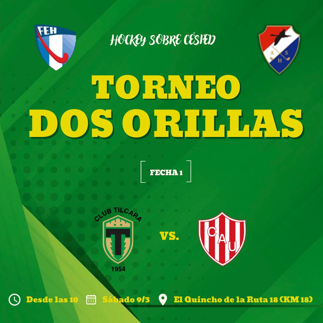 TilcaraClub's tweet photo. Este sábado, el hockey de nuestra entidad iniciará una nueva edición del Torneo Dos Orillas, que organizan la FEH y la ASH.

En la ocasión, recibiremos al Club Atlético Unión (SF), con partidos en distintas categorías.

¡Vení al club! ¡Acompañemos a las chicas!

¡Éxitos amigas! https://t.co/IPt9LeA6Mh