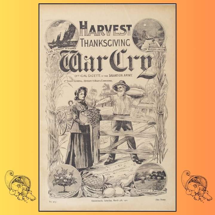 Harvest Thanksgiving - 123 Years ago today! #harvest 
 #TheSalvationArmy #salvationarmynzfts