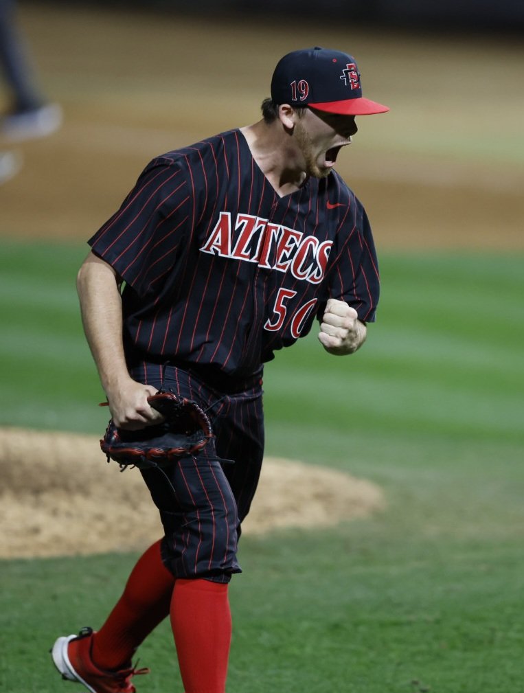 As SDSU basketball tussle with Boise State at Viejas Arena, across campus, the baseball team defeated Nevada 5-3. Jacob Riordan started his first game as an Aztec. He got the win, pitching 6 innings and only giving up a pair of run.