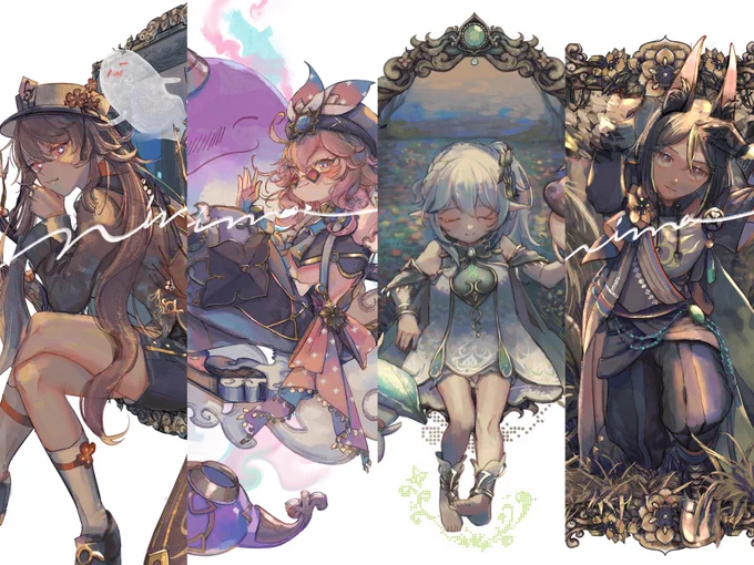 visitez leur mondeGNSNキャラと額縁をテーマにした作品集です。B5/p24/オフセット印刷BOOTH サンプル 
