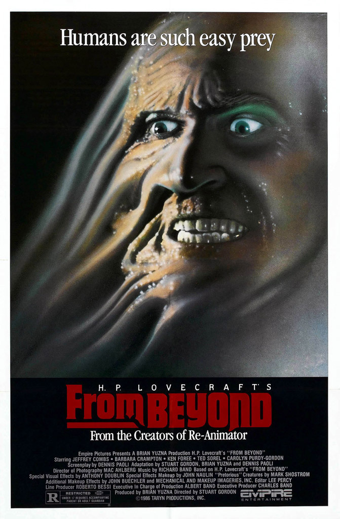 2nd #CreatureFeature tonight is #FromBeyond This is do much more than a simple creature feature but definitely has awesome creature effects in it. Love the overall weirdness to this. Absolute classic @kinky_horror @TheMutantFam #HorrorFam