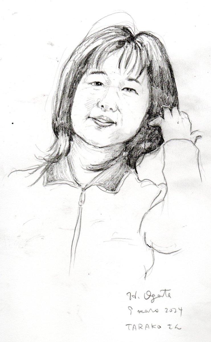 TARAKOさん。お悔やみ申し上げます。
TARAKO, R. I. P.
#鉛筆画 #人物画 #TARAKO ＃声優　#訃報 
#drawing #portrait #VoiceActress #obituary