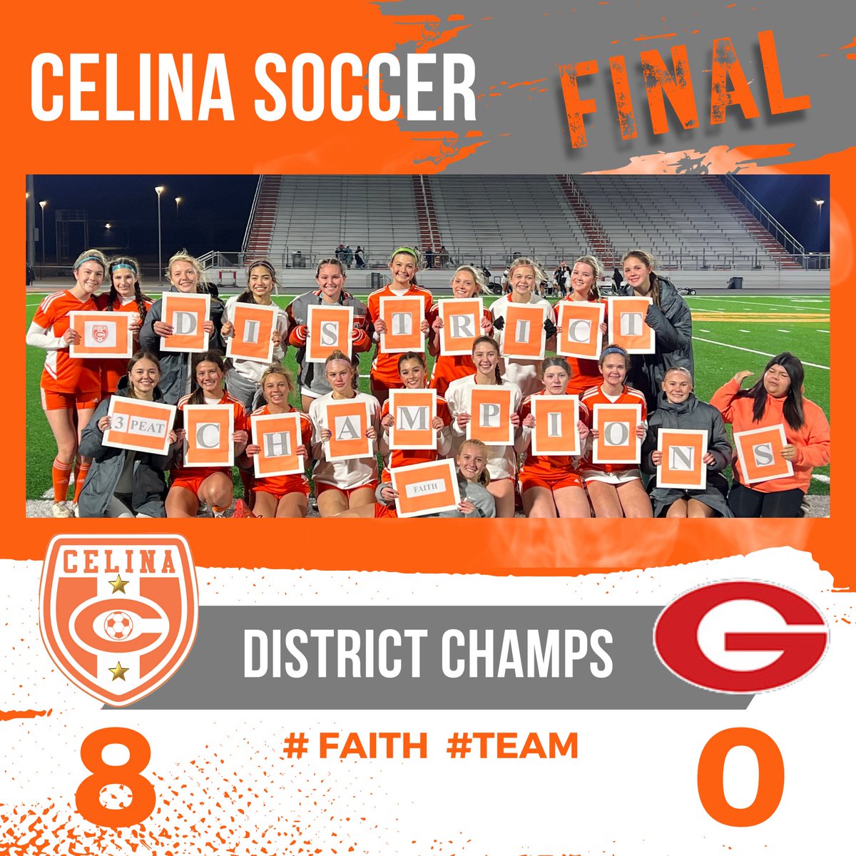 🏆DISTRICT CHAMPIONS🏆

3rd season in a row we did not lose a district game!  

Now on to the playoffs!!! Everyone have a great spring break 😁
