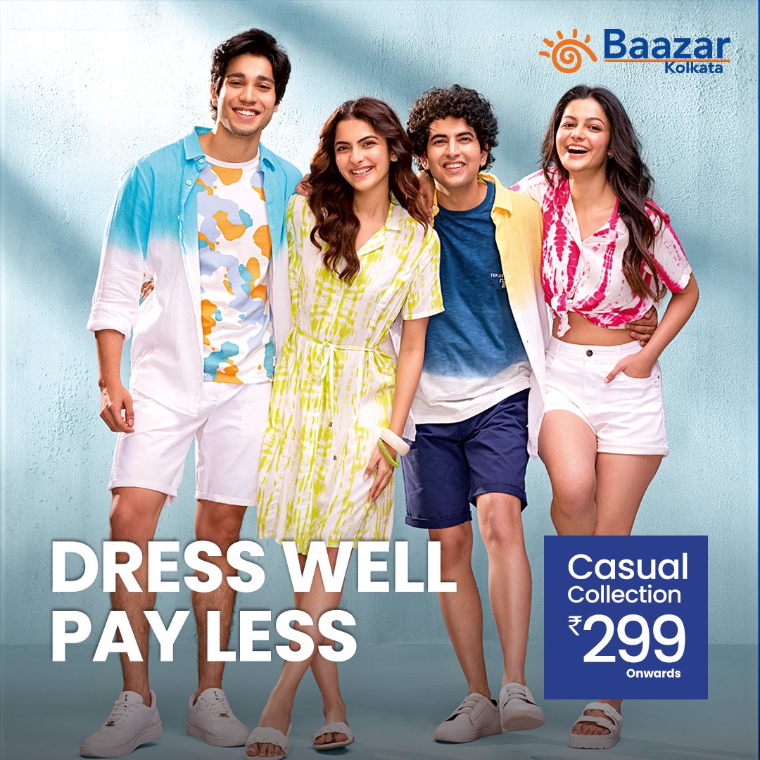 Welcome the Spring Season with our fabulous new colourful and vibrant collection, starting at just ₹299. Dress Well, Pay Less. #BaazarKolkata #spring #springsummer #springtime #springfashion #springstyle #springvibes #springoutfit #springcollection #springmood #summervibes