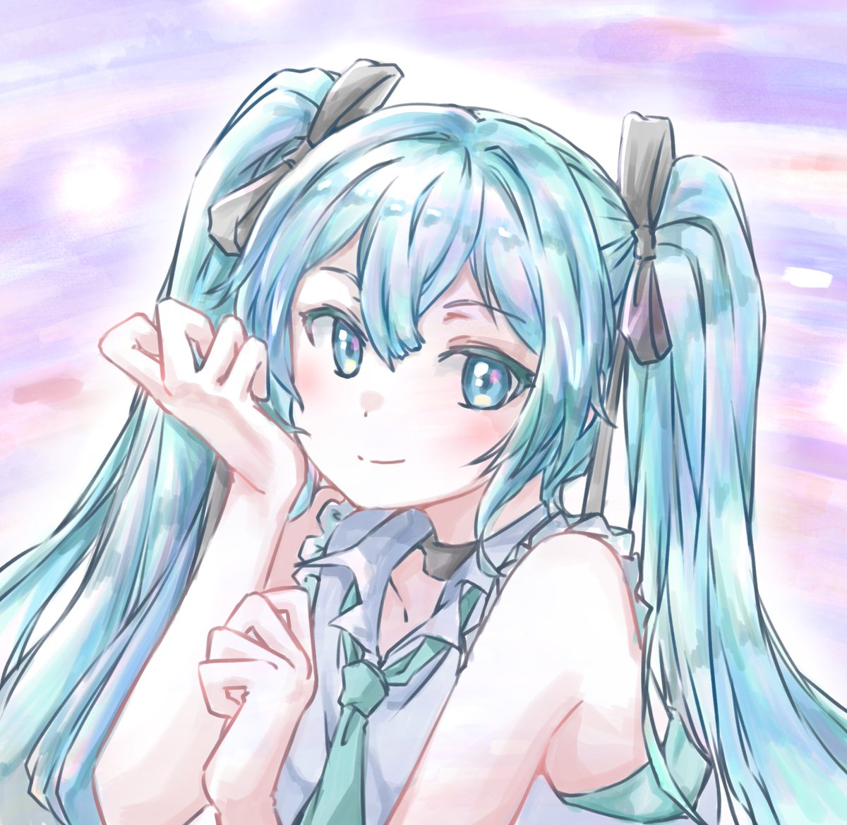 初音ミク「いつまでもマジカルなミライを!#ミクの日 #ミクの日2024 #初音ミク 」|OGA-SAN🔭🎸🎨観測結束絵描き垢のイラスト