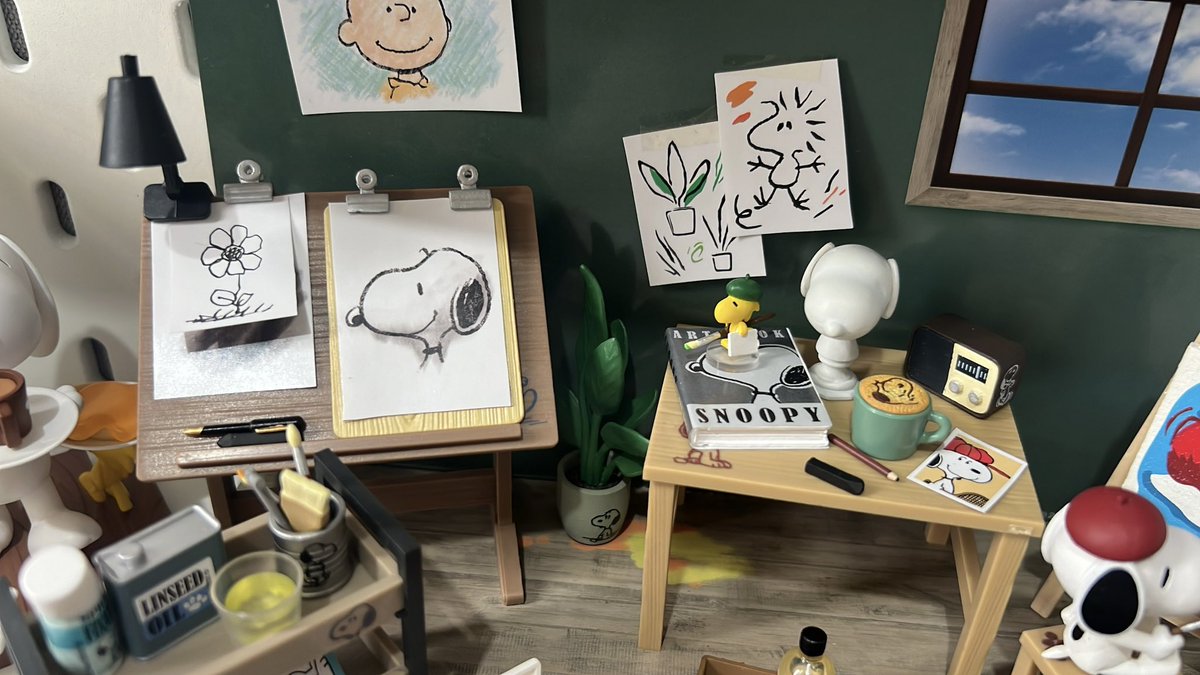 hironhyo's tweet photo. snoopy art studio is done ! 🫶🏻 https://t.co/IFv7IUDrVk