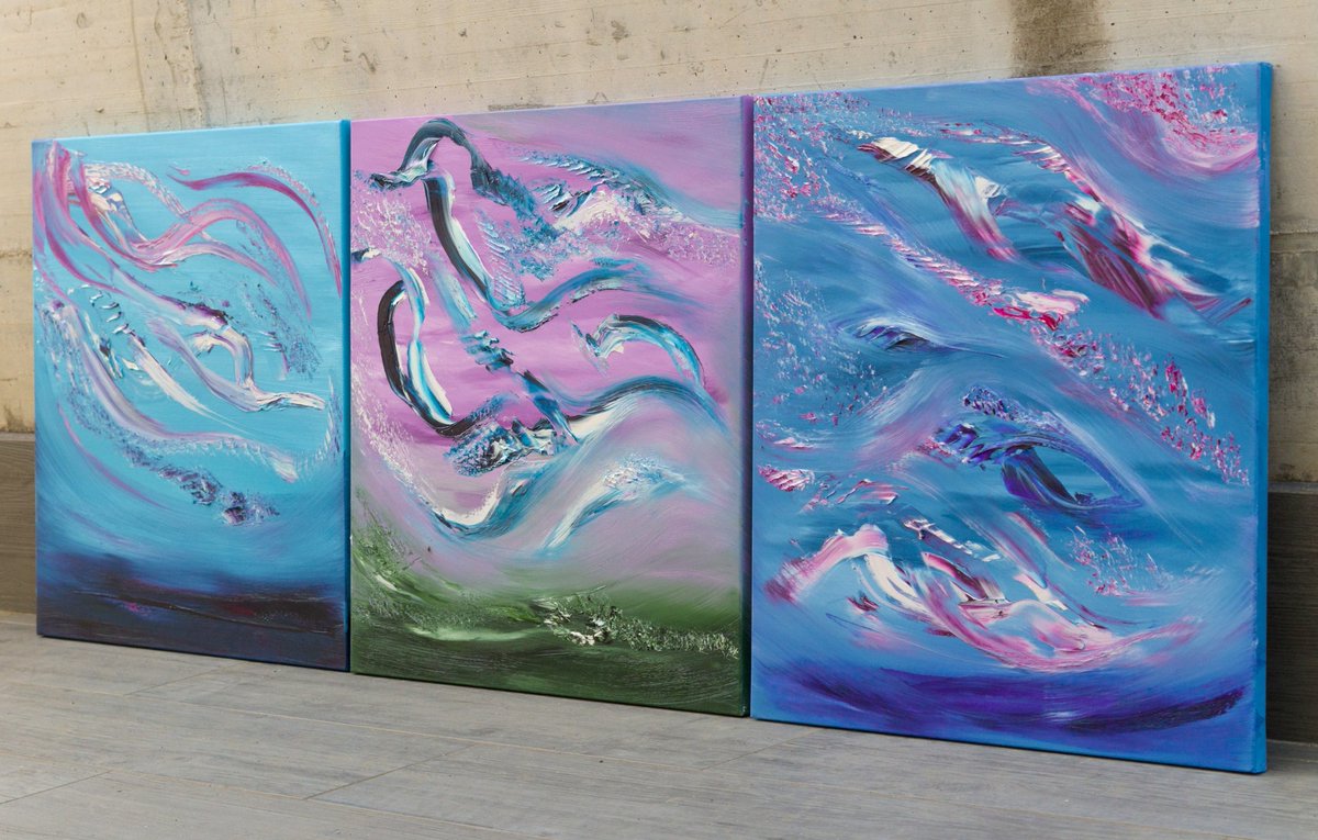 Dawed78's tweet photo. "She is coming, triptych" 3x60x60 cm, olio su tela, oil on canvas
https://t.co/CXnJV6Omht
*
**
***
****
*****
https://t.co/X4pNfphcqV
https://t.co/N6Dk1aZBeN
https://t.co/AkZiDYpkas
https://t.co/98PjTMHFVz
*
#art #painting #living_painter #abstract #home_decor #artist https://t.co/rAYydiRFkL