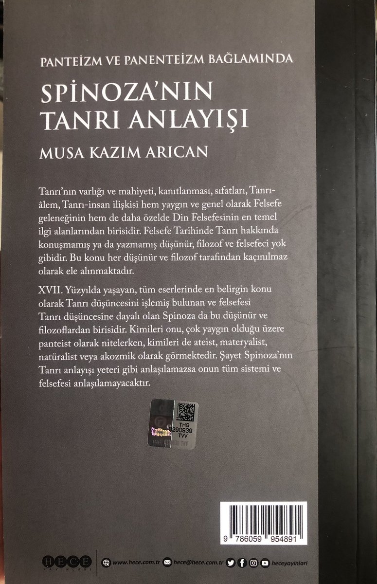 Felsefe sevenler, İslam Düşüncesinde dini çoğulculuk, dini tekelcilik, dini kapsayıcılık ve Ebu Hanife’nin tefekkür dünyasını merak edenler için iki kıymetli eser. Prof. Dr. Musa Kazım Arıcan’a bu çalışmaları için teşekkürler.