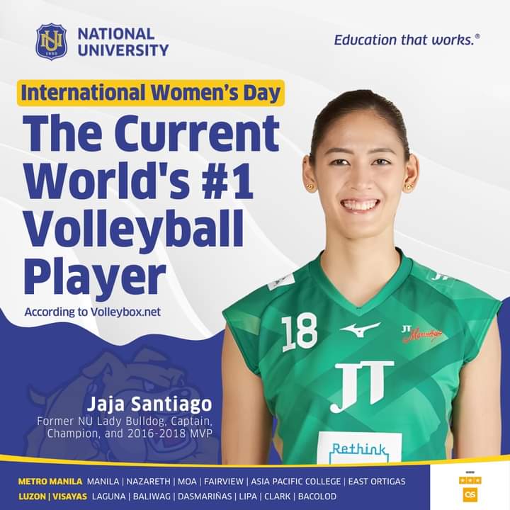 <a href="/ThirdyRavenaaa/">Thirdy</a> has got something to say, and I couldn't agree more. Jaja Santiago should headline the sports sections of every newspaper &amp; in news outlets. Congratulations, Queen Bulldog! 

What a great feat for Filipina athletes! Happy Women's Month indeed 🇵🇭💜  

© pubmat