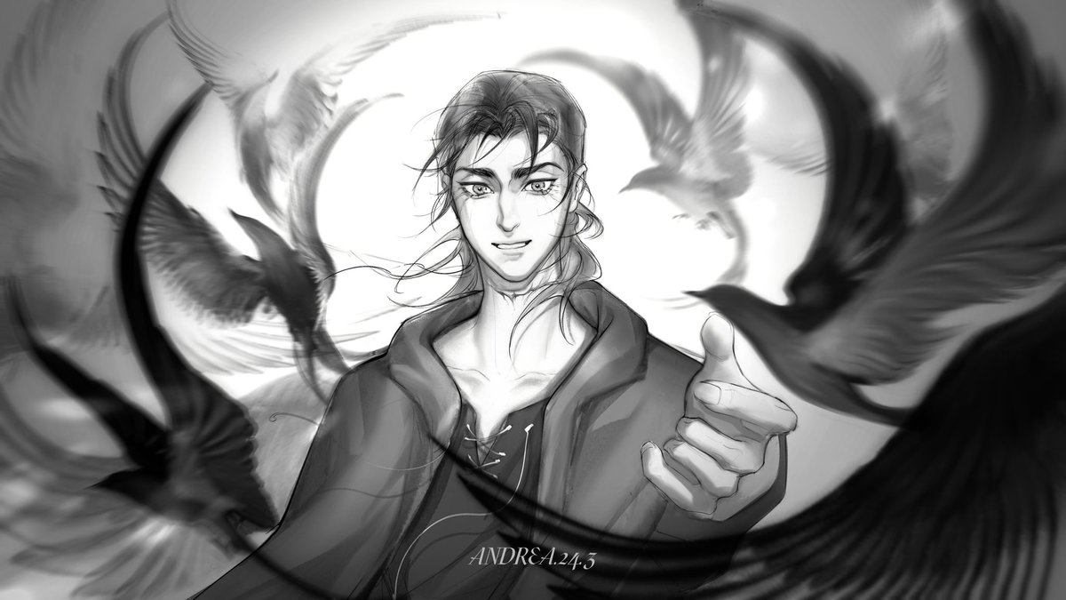 Stella1016127's tweet photo. 自由鸟
 #erenyeager #AOT #painting #AttackOnTitan https://t.co/tOk4afRlL3
