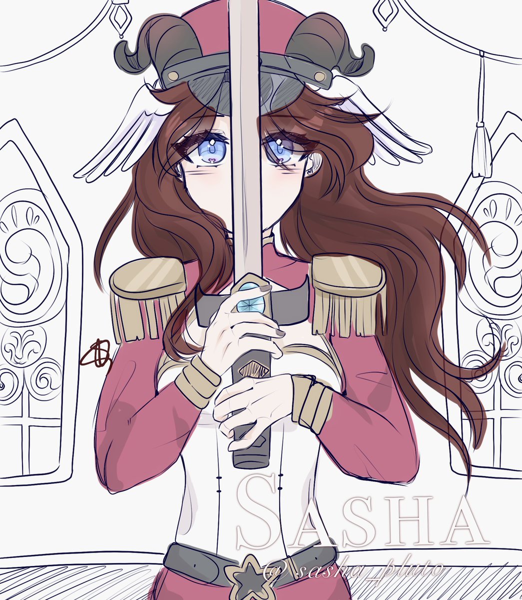 a knight serving her commander for the kingdoms protection.. 🏰👑❤️ @MsWinterKnight — gonna finish this once i finish my other art !! — #art #digitalart #digitalartist #vtuber