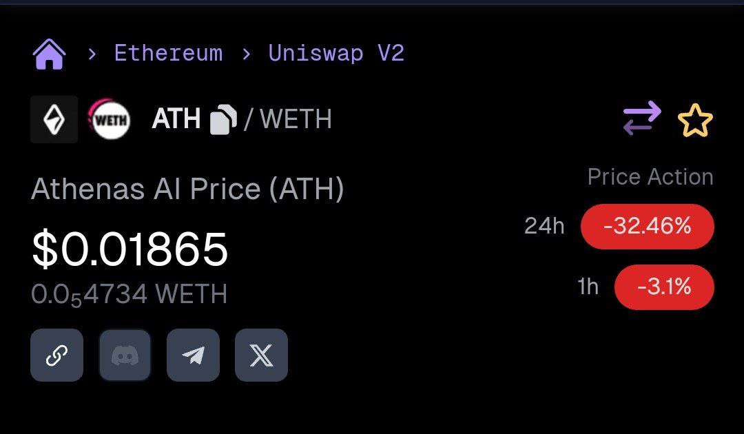 Socials and logo Athenas AI on Geckoterminal has been updated.
geckoterminal.com/eth/pools/0xab…

$ATH #ATHENAS $AI #Chatgpt #AthenasAI  #Ethereum #ERC20