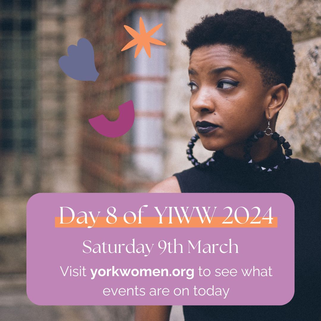 Day 8 of #YIWW2024 - and it's the biggest day so far! We have a whopping 12 events on today, from an introduction to whittling to a sewing workshop, to speed-friending! 💃 

Find your favourite on our website: yorkwomen.org.uk 

--
#York #Women #YIWW #Events #Feminism