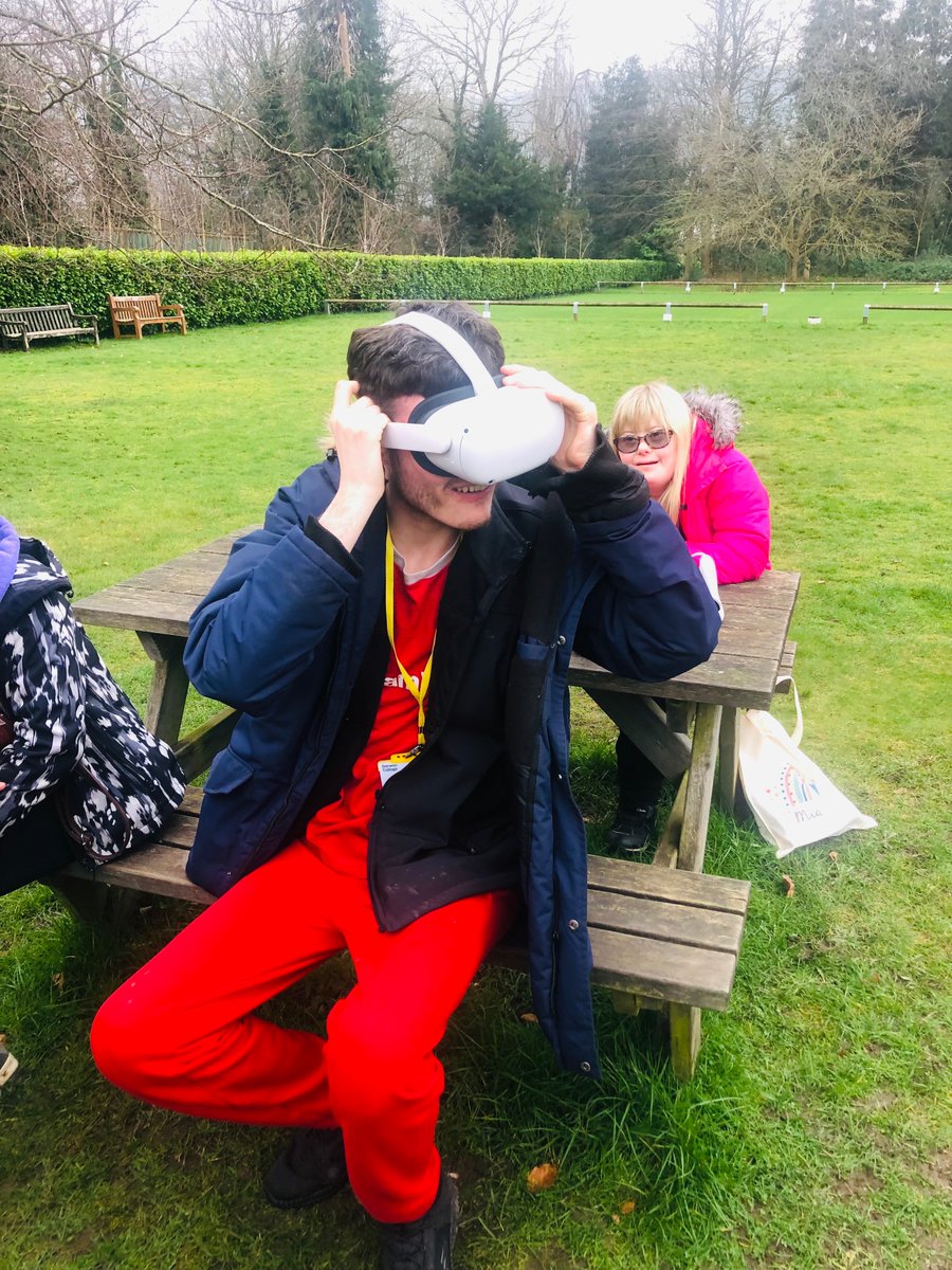 🏴󠁧󠁢󠁷󠁬󠁳󠁿We continue to celebrate Welsh Month with a trip to @PlasNewydd, Llangollen, this week. It's out of season but the team there kindly opened up the house for our learners to view and try out virtual reality headsets. #DerwenCollege #SpecialistCollege #SEND #APlaceOfPossibility