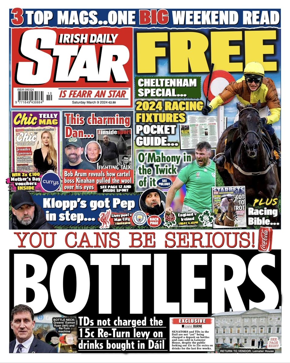 Our bumper weekend edition includes FREE Cheltenham pocket guide, two great sports pullouts and @starchicmag