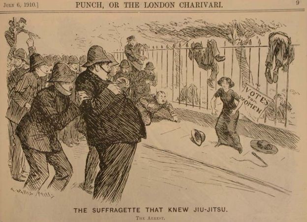 wrkclasshistory's tweet photo. #OtD 9 Mar 1914 women battled police in Glasgow during Emmeline Pankhurst's speaking tour of Scotland. They used jiu-jitsu and barbed wire concealed in flower bouquets, and one woman fired blanks from a revolver  https://t.co/Wu6bDDoAZx https://t.co/7gdtS3S7wj