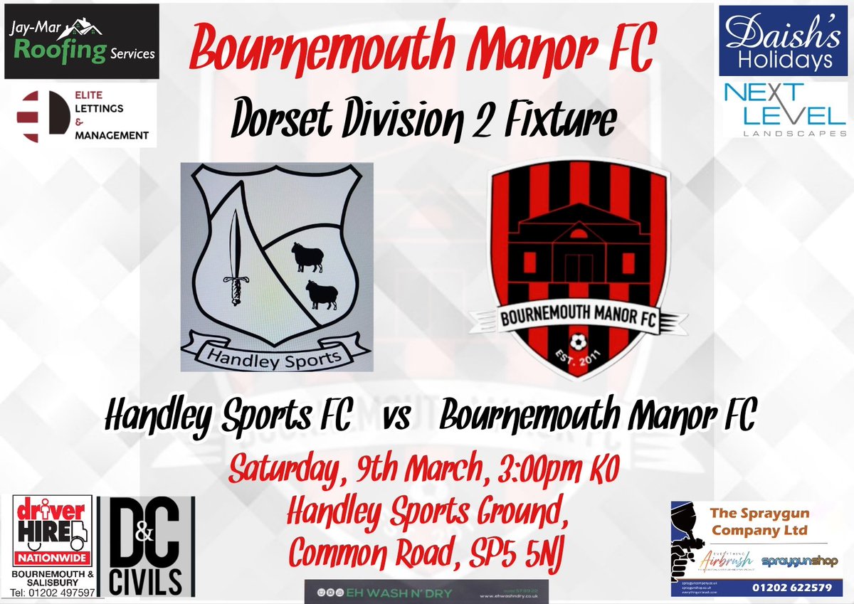 GAME DAY...  We head to north Dorset to face Handley Sports FC, should be a cracker of a game.

#football #soccer #gametime #league #timetogetgoing #attitude #desire #passion #workhard #hardwork #consistencyiskey #weareback #wearebournemouthmanor #UTM🔴⚫