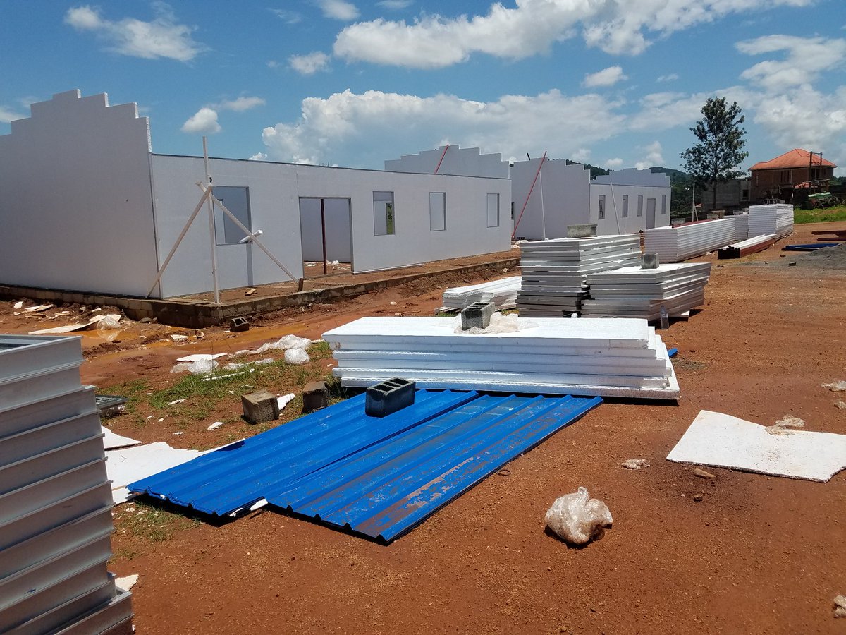 Pariyodan07's tweet photo. We've moved pretty fast but here are recent slides.
External walls getting done but partitions taking a toll due to the rigorous cutting,shaping and sizing involved afew steel columns have been erected too.
Ladies and gentlemen behold the EPS technology
#Engineeringtoday https://t.co/GhEoCLKqb8