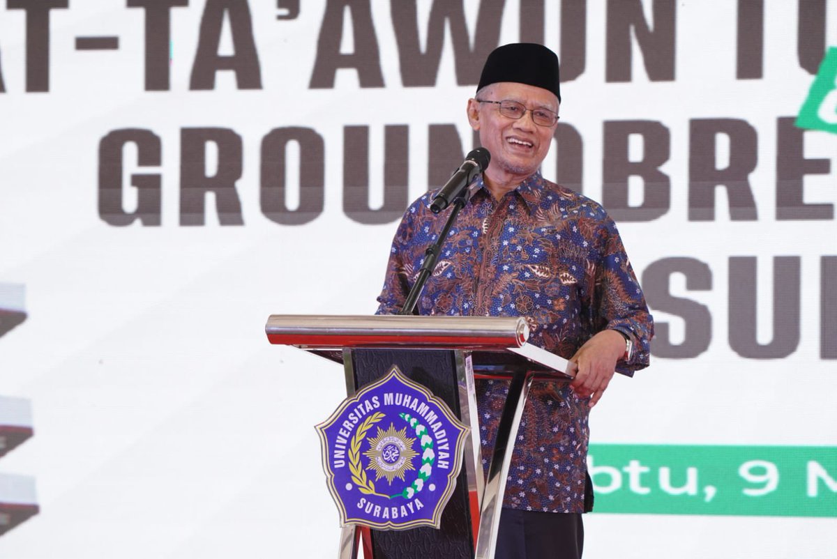 HaedarNs's tweet photo. Hari ini Sabtu (9/3) menghadiri sekaligus meresmikan Gedung 23 Lantai At Ta’awun Tower dan Groundbreaking RSGM UM Surabaya. https://t.co/rdWCcRFNIX