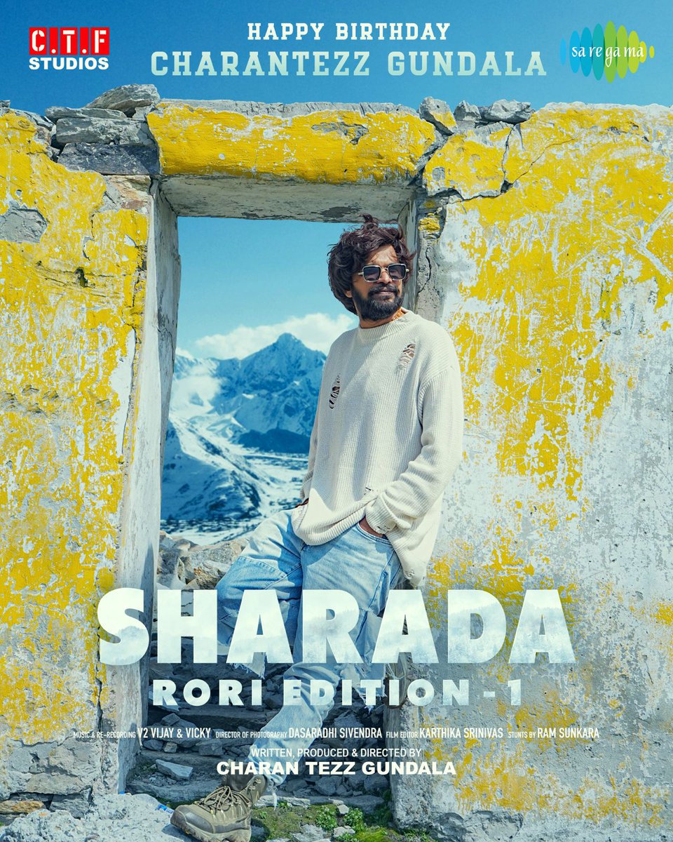 CrossClicksOffl's tweet photo. Wishing Young &amp; Talented  Writer ,Actor @CHARANTEZZGUNDA 
A very Happy Birthday 🥳💐 - Team #SHARADA - #RoriEdition1 

#HBDCharanTezzGundala

🌟Ing : @AmanPreetOffl
Written-Produced-Directed by : #CharanTezzGundala
#CTFStudios
🎼 : #VijayAnandbala ,
@VickyRg10 https://t.co/snZaWVK9aZ