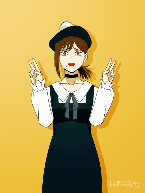 「hair ornament pinafore dress」 illustration images(Latest)