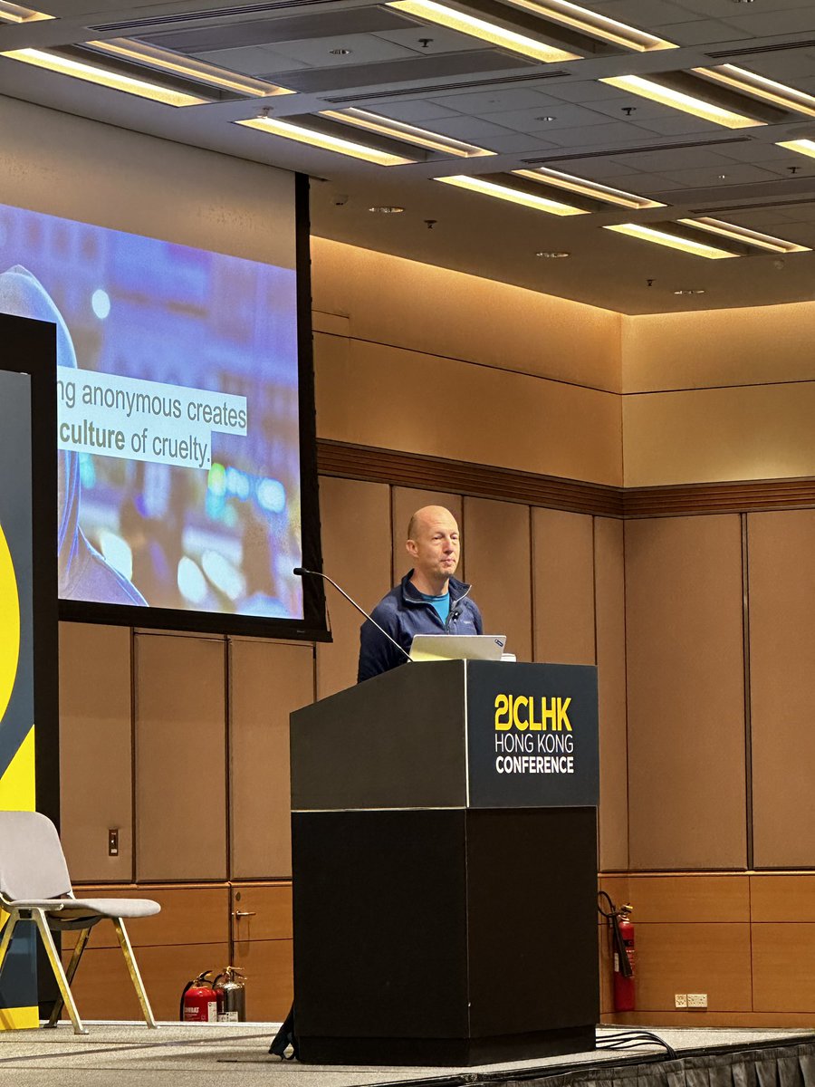 Love this - Ross Parker encouraging us to challenge assumptions of technology #21clhk