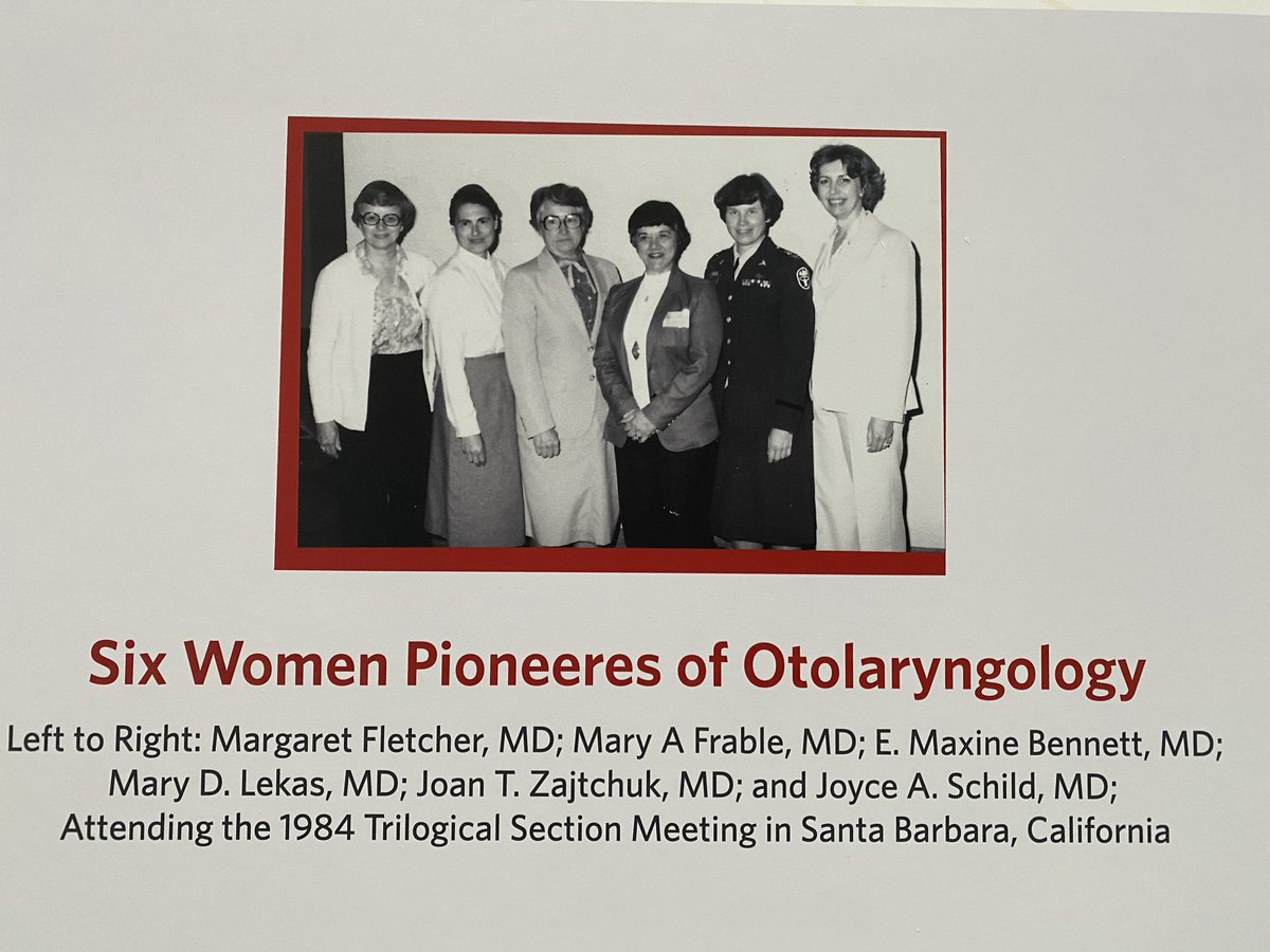@AAOHNS Women in Otolaryngology (WIO) Day! Recognizing an amazing mentor and trail blazer, Joan Zajtchuk, MD, FACS, COL (Ret)! who supported my #otolaryngology journey. Only woman surgeon who served on Active Duty in Vietnam @AAOHNS @AmCollSurgeons #WIOday #WIO #otolaryngology #ShENT.