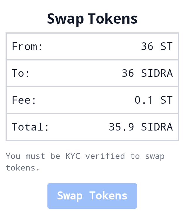 You must be KYC Verified to be eligible for sidra swap 🚀

If you complete your KYC drop a comments with DONE 💎

#Sidracoin #SidraFamily #SidraBankNews #Airdrops