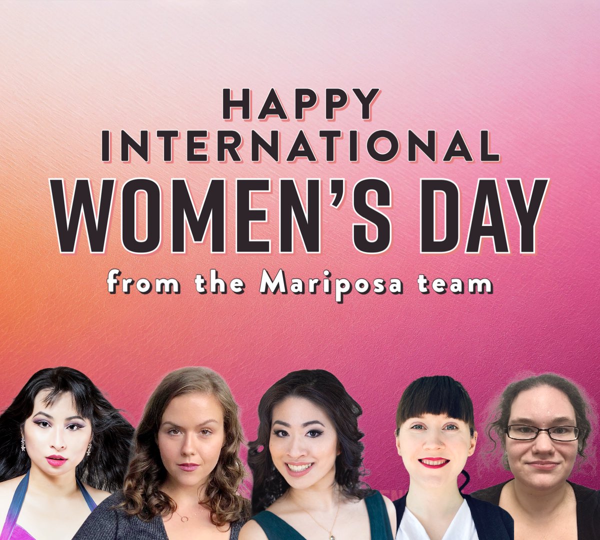 Happy #InternationalWomenDay from the Mariposa team 💖🎶