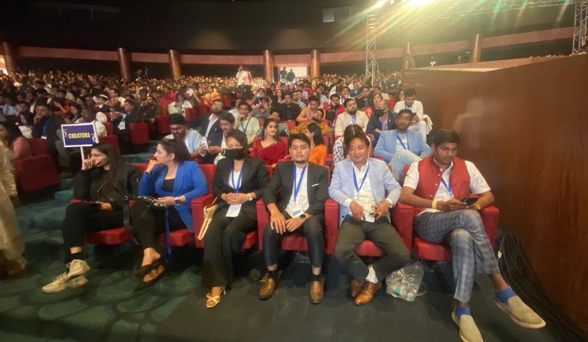 wangg456's tweet photo. Glad to attend the first ever #NationalCreatorsAward at Bharat Mandapam, New Delhi which was presented by PM @narendramodi ji. The awards have been envisioned as a launch pad for the use of creativity to drive positive changes through social media. 
@PIB_India
@NamoApp https://t.co/6E6csZKnkY
