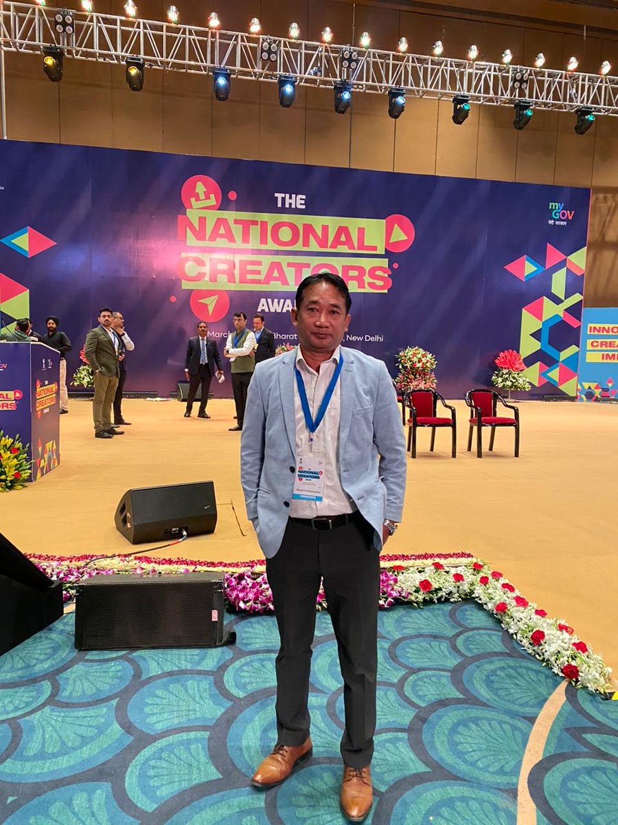 wangg456's tweet photo. Glad to attend the first ever #NationalCreatorsAward at Bharat Mandapam, New Delhi which was presented by PM @narendramodi ji. The awards have been envisioned as a launch pad for the use of creativity to drive positive changes through social media. 
@PIB_India
@NamoApp https://t.co/6E6csZKnkY