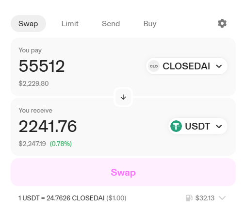Thank you for Airdrop #CLOSEDAI x.com/apeeclosedai/s…