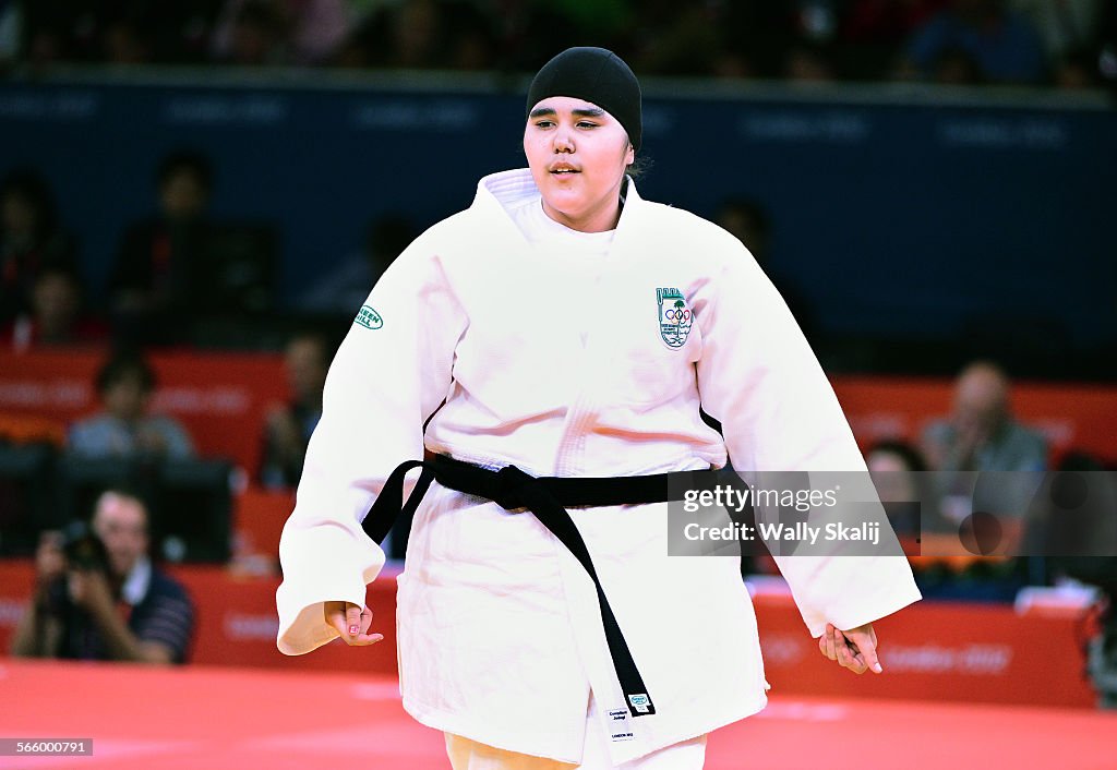 Wojdan Shaherkani, Arábia Saudita 🇸🇦.
Judô. +78kg feminino.
1ª rodada.
Jogos Olímpicos, Londres 2012.
#wojdanshaherkani #السعودية #saudiarabia #olympics #london2012 #أسطورة #legend #الجودو #judo #london #olympicgames #ksa #paris2024 #internationalwomensday